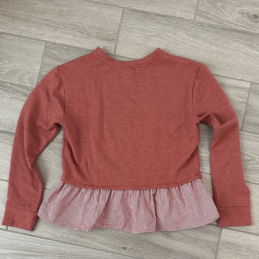 Copper Key Ruffle Hem Sweater - Picture 6 of 6